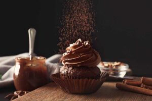 black cocoa powder cupcakes